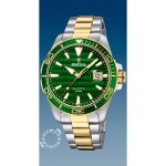 Montre homme - festina - f20362 / 3 - bicolore - quartz - cadran vert - bracelet acier