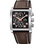 Montre homme festina - f20424 / 7 - chronographe 50m sur cuir marron