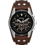 Montre - fossil - coachman ch2891 - bracelet en plaques amricaines - marron - homme