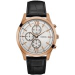 Montre - guess - hudson w0876g2 - chronographe - cuir - rond - quartz