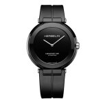 Montre homme - herbelin - newport - automatique - dition limite - bracelet lastomre noir