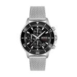 Montre homme hugo boss black athleisure en acier gris 232803 Montre homme hugo boss black athleisure en acier gris 232803