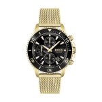 Montre homme - hugo boss - black athleisure - acier jaune - boîtier rond - 45 mm Montre homme - hugo boss - black athleisure - acier jaune - boîtier rond - 45 mm