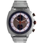 Montre homme hugo boss chrono et date. bracelet et cadran en argent Montre homme hugo boss chrono et date. bracelet et cadran en argent