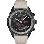 Montre - hugo boss - grand prix - 44mm - cuir - 3 atm