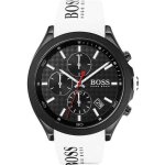 Montre - homme - hugo boss - velocity chrono - bracelet silicone blanc - 1513718 Montre - homme - hugo boss - velocity chrono - bracelet silicone blanc - 1513718