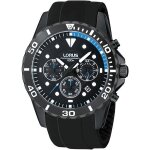 Montre homme - lorus watches - rt339bx9 - quartz - analogique - silicone noir