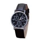 Montre homme noir gevena quartz numrique lumineuse analogique bracelet cuir pu style dcontract - bracelet ...