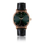 Montre homme philipp blanc bern - cuir crocodile noir - 40mm Montre homme philipp blanc bern - cuir crocodile noir - 40mm