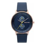 Montre homme police berkeley pl. 15402jsr / 03 - quartz - bracelet en cuir bleu Montre homme police berkeley pl. 15402jsr / 03 - quartz - bracelet en cuir bleu