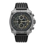 Montre homme police norwood pewgf0040002 en acier inoxydable gris multifonction