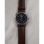 Montre homme - spirit st louis - cuir v�ritable - bracelet marron - carr�e - chic