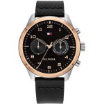 Montre homme tommy hilfiger analogique quartz avec bracelet en cuir de veau 1791786