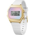 Montre - ice watch - 022722 - silicone blanc - rsistant  leau 3 bar - digital multicolore