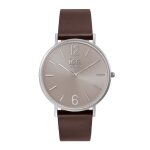 Montre ice - watch city tanner brown taupe - bracelet en cuir lisse - homme Montre ice - watch city tanner brown taupe - bracelet en cuir lisse - homme