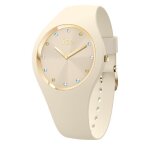 Montre ice watch - femmes - 022358 - beige silicone - etanche 10 atm