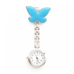 Montre infirmire - infirmier - papillon blanc bleu - analogique - quartz - mixte