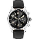 Montre intelligente montblanc summit 2 + 127647 bracelet en cuir noir