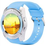 Montre intelligente multifonction - rncyn - �cran circulaire - carte sim - cam�ra int�gr�e - bleu - multi ...
