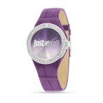 Montre - just cavalli - r7251201504 - femme - quartz - bracelet cuir violet