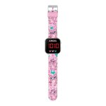 Montre led - accutime - lilo & stitch - rose - enfant - bracelet en plastique