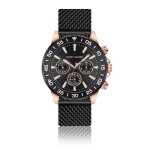 Montre marc lauder milan - black mesh - 45 mm