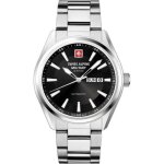 Montre mécanique homme swiss alpine military sam7090. 2137 - acier inoxydable - noir - argent Montre mécanique homme swiss alpine military sam7090. 2137 - acier inoxydable - noir - argent