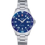 Montre m�canique - swiss alpine military - sam7095. 2135 - acier inoxydable - sport - bleu
