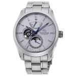 Montre mcanique - orient - star moon phase re - ay0002s00b - acier inoxydable - 41 mm - argent