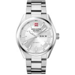 Montre m�canique - swiss alpine military - sam7090. 2132 - acier inoxydable - 43 mm - argent�