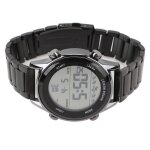 Montre numrique pour hommes fafeicy - multifonctionnelle tanche  50m bracelet en alliage noir