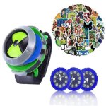 Montre omnitrix projecteur ben 10 et autocollants graffiti 50 pi�ces / paquet fournitures de f�te danniversair ...