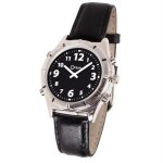 Montre parlante orium casual - voix masculine - 24 x 4 x 1 cm - noir et blanc
