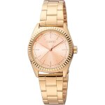 Montre quartz femme - esprit - charlie es1l291m0115 - blanc - acier - or rose