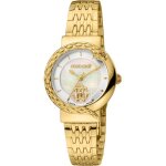 Montre quartz femme - roberto cavalli by franck muller - rv1l156m1061 - acier inoxydable - cadran nacre ...