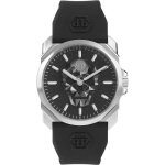 Montre quartz homme - philip plein - the skull king pwlaa0122 - noir - acier inoxydable - bracelet silicone ... Montre quartz homme - philip plein - the skull king pwlaa0122 - noir - acier inoxydable - bracelet silicone ...