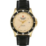 Montre quartz homme - swiss alpine military sam7022. 1511 - acier inoxydable - cadran or - bracelet cuir ... Montre quartz homme - swiss alpine military sam7022. 1511 - acier inoxydable - cadran or - bracelet cuir ...