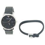 Montre seul le temps homme emporio armani noir ar80059