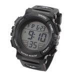 Montre de sport estink pour hommes - num�rique avec calendrier et r�veil - �tanche - noir