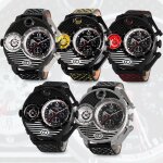 Montre sport homme gto pitlane - rouge - chronographe - etanche 10 atm