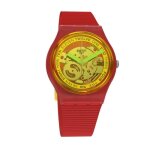 Montre swatch retro - rosso 34mm originals gent - mouvement quartz - bracelet en r�sine jaune