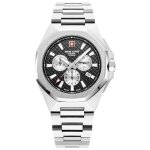 Montre - swiss alpine military - avenger sam7005. 9137 - acier inoxydable - noir - 42 mm Montre - swiss alpine military - avenger sam7005. 9137 - acier inoxydable - noir - 42 mm