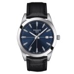Montre - tissot - gentleman - 40mm - cuir marron - quartz - mixte