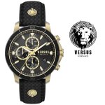 Montre - versus - vsphj0320 - multifonctionnelle - acier inoxydable - cuir noir Montre - versus - vsphj0320 - multifonctionnelle - acier inoxydable - cuir noir