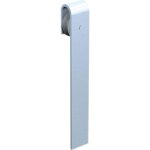 Accessoire portail - mantion flot - monture rail fer plat - capacit 40 kg - coulissante - gris