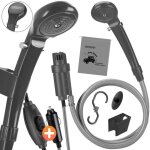Monzana® douchette portable 12v douche extérieure avec sac de transport étanche douche de camping avec ... Monzana® douchette portable 12v douche extérieure avec sac de transport étanche douche de camping avec ...