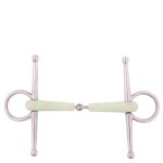 Mors � aiguille pour cheval simple brisure inox br equitation apple mouth - vert / bronze - 135 cm