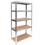Rayonnage industriel - morie - 5 tagres - charge max 875 kg - acier galvanis - mdf