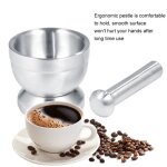 Mortier et pilon - cuisine - acier inoxydable - 10 x 8. 7 cm - outil de broyage - ergonomique Mortier et pilon - cuisine - acier inoxydable - 10 x 8. 7 cm - outil de broyage - ergonomique