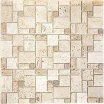 Mosa�que carrelage - mosani - travertin beige - 009 m� - antid�rapant - int�rieur / ext�rieur